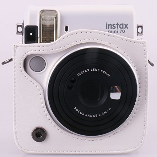 CAIUL　FUJIFILM インスタントカメラ チェキ instax mini 70 専用ケース　チェキ instax mini 70 カメラケース （ホワイト）