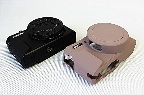 キヤノンPowerShot G7xマークiiカメラグレーのための取り外し可能なレンズカバーシリコーンゲルゴム柔らかさカメラケースカバー