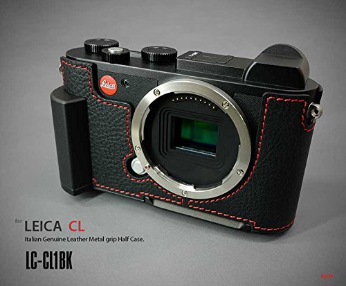 【日本正規販売店】 LIM'S Italian Genuine Leather Metal grip Half Case for Leica CL LC-CL1BK Black ブラック ライカ CL用 イタリアンレザー カメラケース メタルグリップ プレート 高級 本革 おしゃれ かっこいい リムズ