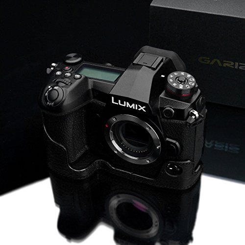 GARIZ Panasonic LUMIX G9 PRO(DC-G9)用 本革カメラケース XS-CHG9BK ブラック