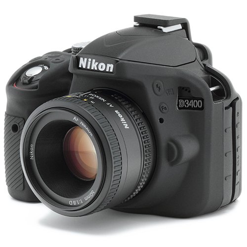 DISCOVERED イージーカバー Nikon D3400 用 液晶保護フィルム 付 ブラック