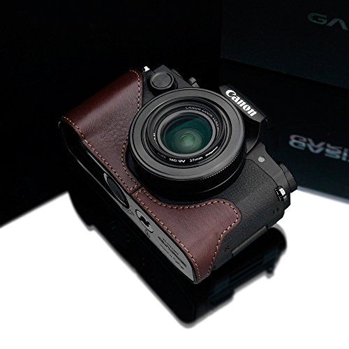 GARIZ Canon PowerShot G1 X Mark III 用 本革カメラケース XS-G1XM3BR ブラウン