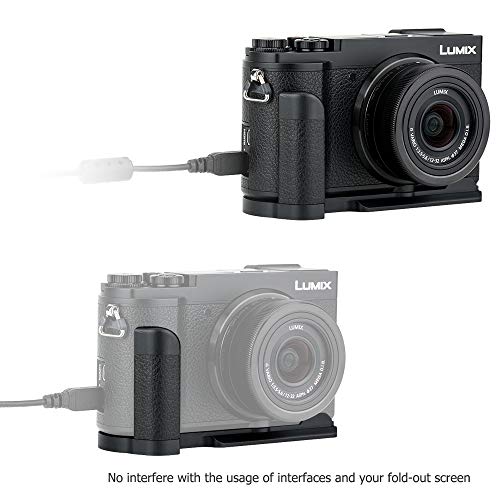 Kiorafoto ハンド グリップ Panasonic Lumix GX7MK3 GX7MK2 用 DMW-HGR2 互換 電池交換便利