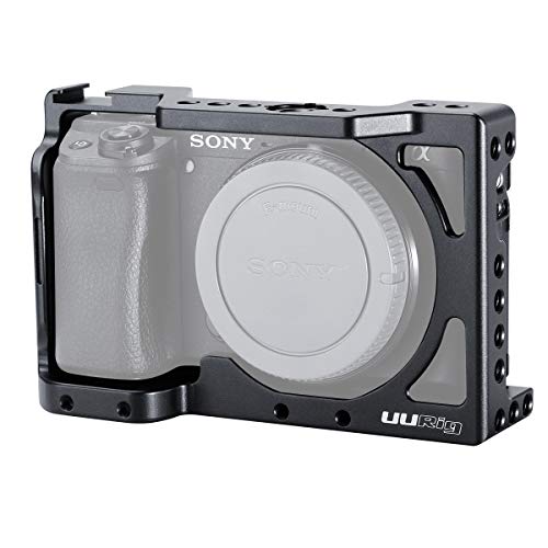 Sony A6400/A6300 専用ケージ カメラケージ 金属材料 強くてしっかり コールドシューマウント付 拡張カメラケージ 優れた保護 (Sony A6400 専用ケージ)