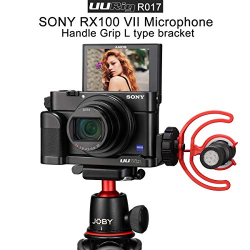 Sony RX100 マイクマウント ハンドルグリップ ソニー I II III IV V VI VII RX100 M1 M2 M3 M4 M5 M6 M7 L型プレート L型クイックリリースプレート、アルカスイス互換 1/4