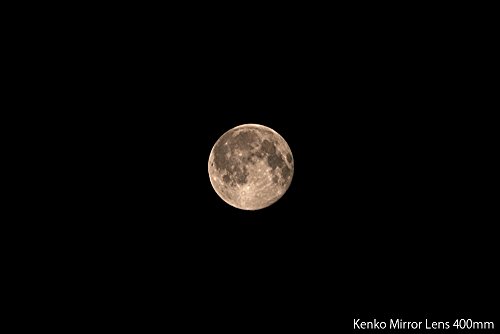 Kenko 望遠レンズ ミラーレンズ 400mm F8 マニュアルフォーカス フード付 ニコンF用 ブラック フィルム/デジタル一眼対応