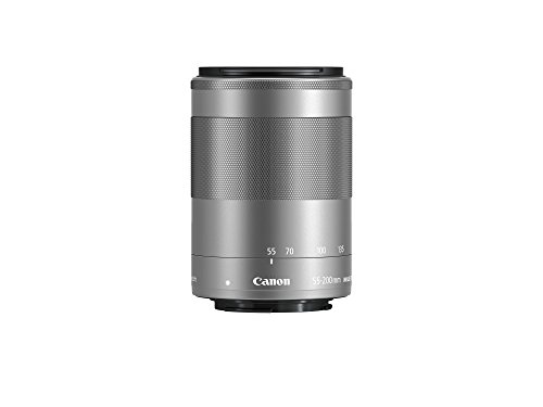 Canon 望遠ズームレンズ EF-M55-200mm F4.5-6.3 IS STM(シルバー) ミラーレス専用 EF-M55-200ISSTMSL