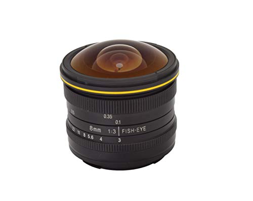 【国内正規品】 KAMLAN 交換レンズ 単焦点魚眼レンズ 8mm F3.0 キヤノン Mマウント用 APS-C対応 フィッシュアイ 国内保証付き KAM0004