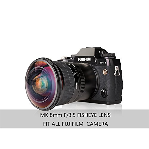 Meike MK 8mm f/3.5 魚眼レンズ ウルトラHD マニュアルフォーカスレンズ 富士フイルムFujifilm Xマウントにミラーレス一眼カメラ対応 