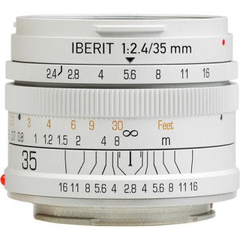 KIPON 単焦点レンズ IBERIT (イベリット) 35mm f / 2.4レンズfor Sony Eマウント Frosted Silver(つや消し シルバー)