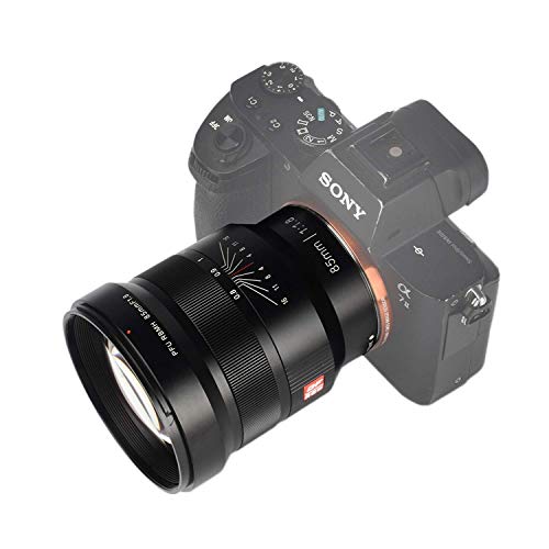 ソニー用カメラレンズ、VILTROX 85mm F1.8 MFレンズ肖像画固定焦点レンズフルフレーム塗装、防振システムをサポートします。 …