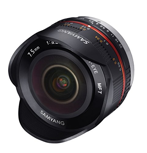 SAMYANG 単焦点魚眼レンズ 7.5mm F3.5 フィッシュアイ マイクロフォーサーズ用 ブラック