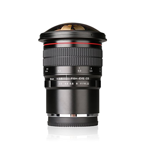 Meike MK 8mm f/3.5 魚眼レンズ ウルトラHD マニュアルフォーカスレンズ 富士フイルムFujifilm Xマウントにミラーレス一眼カメラ対応 