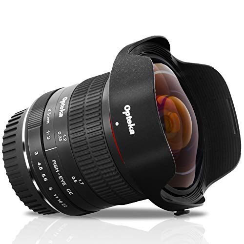 Opteka 6.5mm f/3.0 プロフェッショナル 超広角非球面魚眼レンズ Canon EOS 80D 77D 70D 60D 50D 7D Rebel T7i T7s T6s T6i T6 T5i T5 T4i T3i T3 T2i SL2 デジタル一眼レフカメラ用