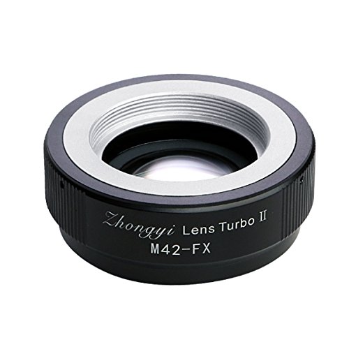 中一光学 (ZHONG YI OPTICS) フォーカルレデューサー マウントアダプター Lens Turbo II M42-FX (M42マウントレンズ → 富士フイルムXマウント)