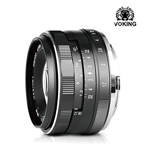 Voking 35mm f 1.7 Large Aperture Manual Focus lens APS-C for Nikon Mirrorless cameras J5 V3 V2 V1 J1 J2 J3 J4