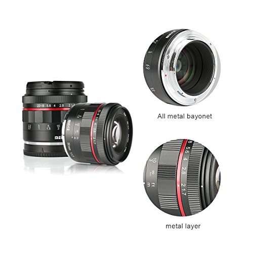 Meike MK 50 mm f/1.7 Full Frame Aperture Manual Focus Lens for Sony E Lensless Cameras