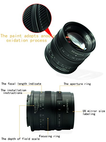 7artisans マイクロカメラレンズ55ミリメートルF1.4大口径肖像マニュアルフォーカスソニーNEX-6R NEX-7 A3000 A5000 A5100 A6000 A6300 A6500印加 ソニー-Eマウントカメラ対応