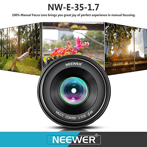 Neewer 35mm f/1.7 マニュアルフォーカス単焦点レンズ SONY Eマウントに対応【並行輸入品】