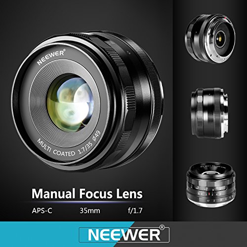 Neewer 35mm f/1.7 マニュアルフォーカス単焦点レンズ SONY Eマウントに対応【並行輸入品】