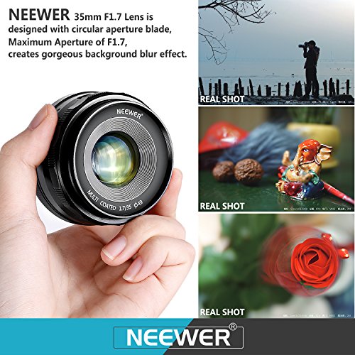 Neewer 35mm f/1.7 マニュアルフォーカス単焦点レンズ SONY Eマウントに対応【並行輸入品】