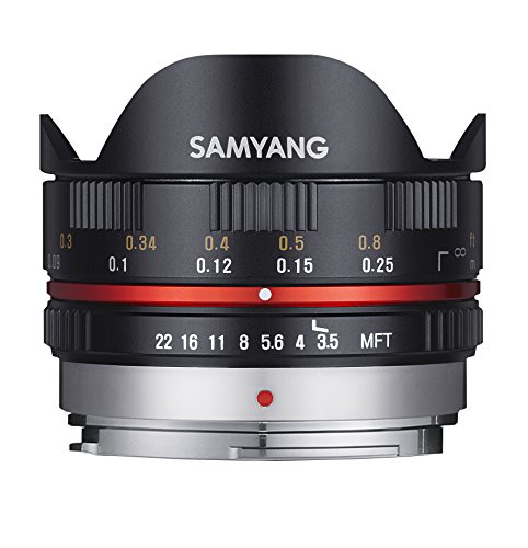 SAMYANG 単焦点魚眼レンズ 7.5mm F3.5 フィッシュアイ マイクロフォーサーズ用 ブラック