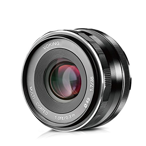 Voking 35mm f 1.7 Large Aperture Manual Focus lens APS-C for Nikon Mirrorless cameras J5 V3 V2 V1 J1 J2 J3 J4