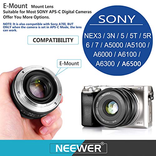 Neewer 35mm f/1.7 マニュアルフォーカス単焦点レンズ SONY Eマウントに対応【並行輸入品】