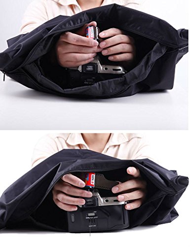 【Micopuella】 ダークバッグ チェンジバッグ ファスナー 付き 59㎝×60㎝ 携帯簡易 暗室 セーフティバッグ