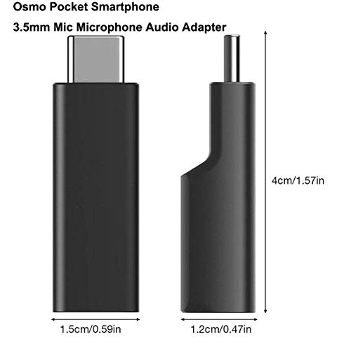 HuaYe USB-Cから3.5mmマイクオーディオアダプター DJI OSMOポケットアクセサリー