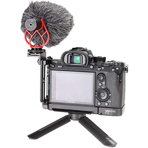 WEPOTO WR-W8 DSLRカメラマイク、電話用外部ビデオマイクショットガン、スマートフォン、 Vlogging、Canon/Nikon/Sony Camera、ユニバーサル