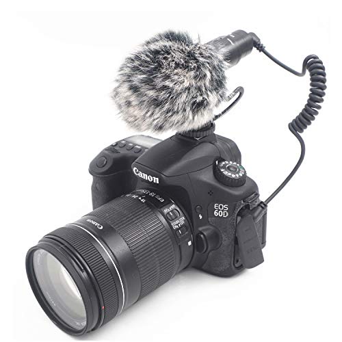 Nicama SGM8 外付けマイク ショットガンマイク カーディオイド指向性 コンデンサーマイクロフォン スマートフォンAndroid iPhone、Canon Nikonカメラに対応