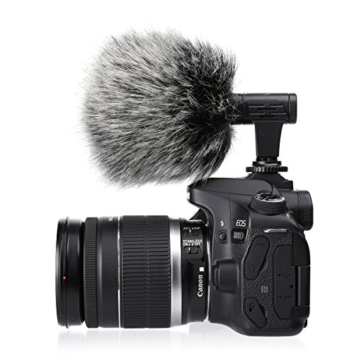 外付けマイク EIVOTOR 一眼レフマイク カメラマイク 外部マイク 携帯マイク pc用マイク 一眼レフ対応 指向性コンデンサーマイク D-SLRカメラ用マイク 携帯用 パソコン用 3.5mmデジタルビデオ録音用マイク Nikon Canon DV