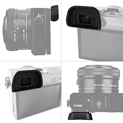 AFUNTA ファインダーアイピース FDA-EV1Sファインダーアイピースカップ（交換）FDA-EP10 NEX-7 NEX6 A6000 A6300 A7000デジタルカメラに適用 2個パック