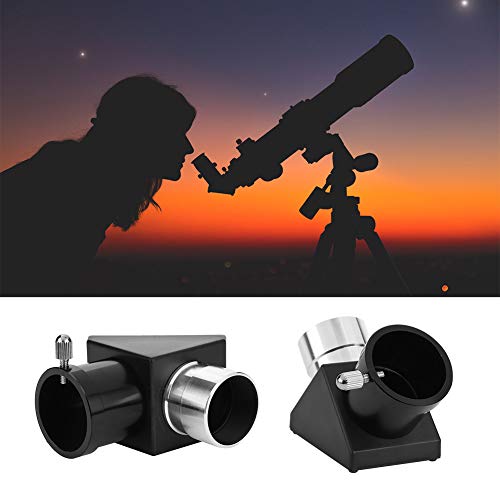 VBESTLIFE 天体望遠鏡アクセサリー 1.25インチ 90度対角アダプター 天体望遠鏡用アクセサリー 天頂ミラー 屈折式 望遠鏡接眼レンズ