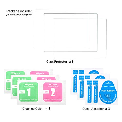 保護フィルム キヤノン Canon EOS M6/M50/M100/PowerShot G1X Mark III/Powershot G9X II/Powershot G7 II,（3枚入り）強化ガラスフィルム スクリーン保護フィルム スチールフィルム ９H高硬度 耐衝撃 飛散防止 アンチ指紋スクラッチ