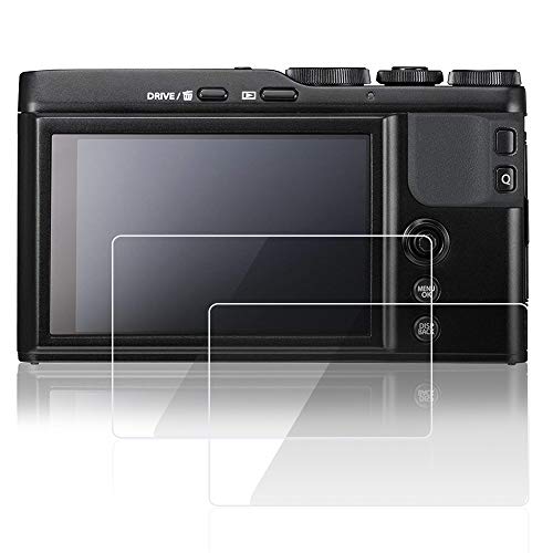 2枚のスクリーンプロテクター富士フイルムXF10 X - T10 X - T20デジタルカメラ、AFUNTA強化ガラスアンチスクラッチ高透明性保護フィルム
