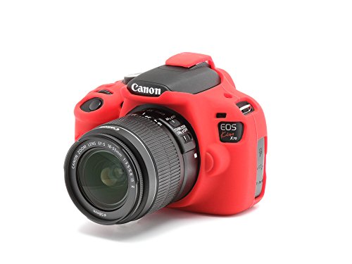 DISCOVERED イージーカバー Canon EOS Kiss X70 用 液晶保護フィルム付 (レッド)
