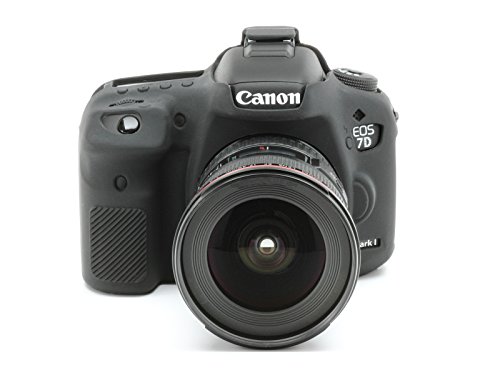 DISCOVERED イージーカバー Canon EOS 7D mark 2 用 カメラカバー 液晶保護フィルム＆スクリーンプロテクター付 (ブラック)