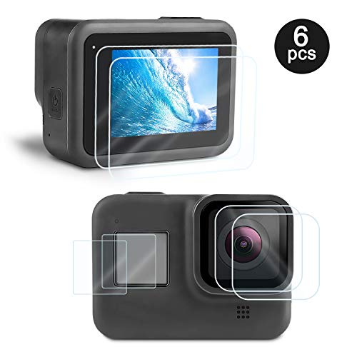 (ディヤード)Deyard 強化ガラスフィルム GoPro Hero8 Blackに適用 液晶保護フィルム 9H 0.3mm 耐衝撃耐傷 気泡ゼロ 貼りやすい 6枚入