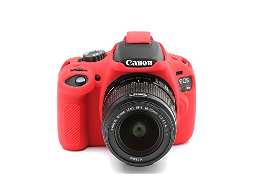 DISCOVERED イージーカバー Canon EOS Kiss X70 用 液晶保護フィルム付 (レッド)