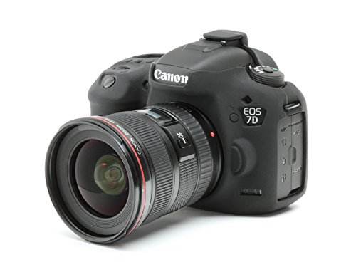 DISCOVERED イージーカバー Canon EOS 7D mark 2 用 カメラカバー 液晶保護フィルム＆スクリーンプロテクター付 (ブラック)