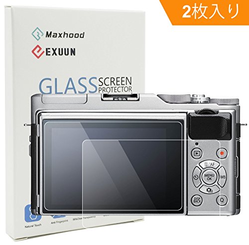 Poyiccot (2枚入り) FUJIFILM X-A5 強化ガラススクリーンプロテクター、9H硬度0.3mm 超薄型液晶カバー強化ガラス保護フィルム (FUJIFILM X-A5)