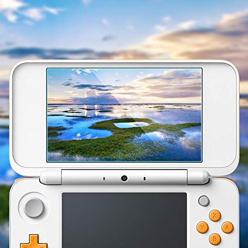 NEWニンテンドー 2DS LL / XL 用 保護ケース + 2DSLL 用 保護フィルム AFUNTA NEW Nintendo 2DS LL用 アンチスクラッチ クリスタルケース (上.下) ガラスフィルム 付き