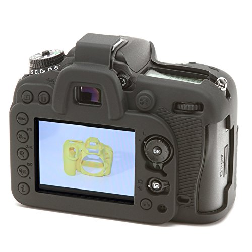 DISCOVERED イージーカバー Nikon D7200 用 液晶保護フィルム &スクリーンプロテクター付 ブラック