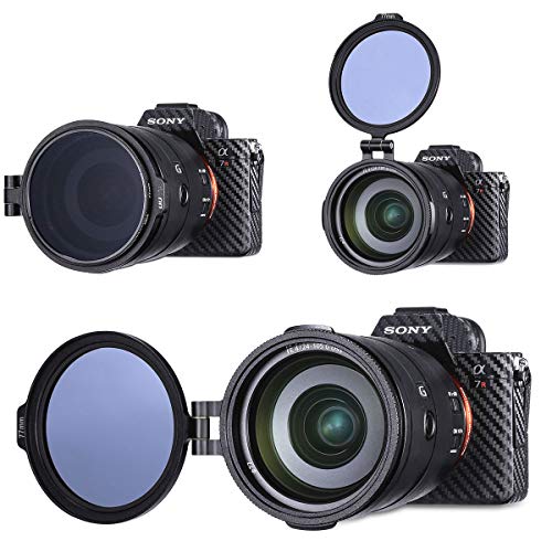 Kiowon フィルターホルダー カメラフィルター＆ ND減光フィルター対応 レンズフリップマウントブラケット クイックリリースリング DSLRカメラアクセサリー アルミ合金製 適合サイズ6個選択可能 (67mm)