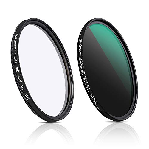 CPLフィルター ND1000フィルター 2枚セット 52mm 光学ガラス製 K&F Conceptメーカー直営店