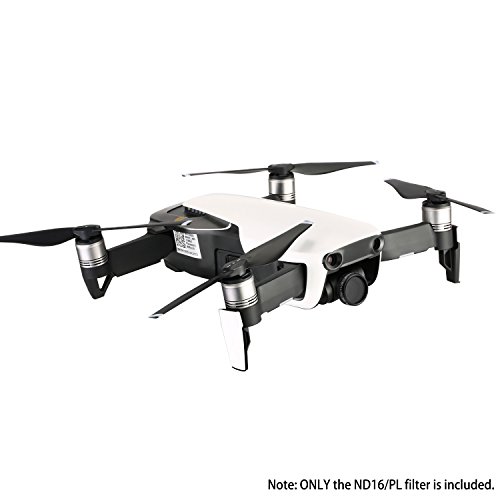 Neewer レンズフィルターセット 3枚入り　DJI Mavic Air Drone Quadcopterに対応　内容：ND4/PL、ND8/PL、ND16/PL　マルチコート光学ガラスと防水アルミ合金フレーム製「黒」