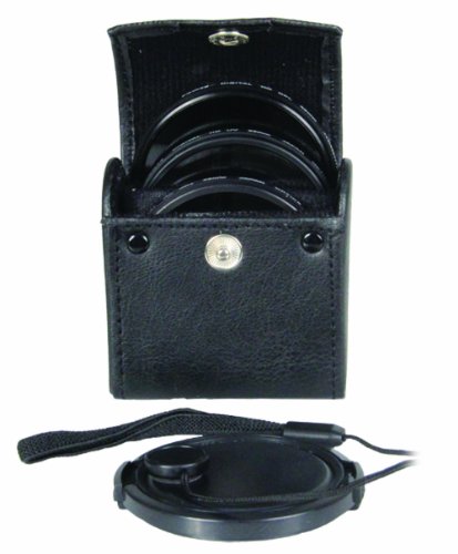 BOWER 86mm デジタル フィルターキット (UV/CPL/NDフィルター、キャップ、フィルター/キャップケース 5個セット) VFK86C