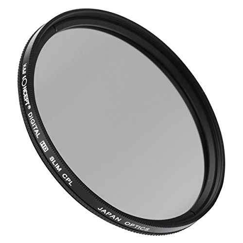 レンズフィルター 55MM 、K&F Concept® CPL+UV+ND4 フィルターキット PLフィルター 光の反射除去+ND4 フィルター 減光フィルター 長時間露光撮影+花形レンズフード+クリーニングペン+レンズキャップ+フィルターケース（3枚用） 7点キット